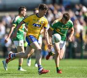 18 June 2017; Shane Killoran of Roscommon in action against Oisin Madden of Leitrim during the Connacht GAA Football Senior Championship Semi-Final match between Roscommon and Leitrim at Dr Hyde Park in Roscommon. Photo by David Maher/Sportsfile