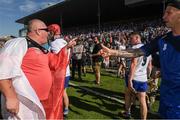18 June 2017; A Cork supporter shouts at Waterford's Conor Gleeson after the Munster GAA Hurling Senior Championship Semi-Final match between Waterford and Cork at Semple Stadium in Thurles, Co Tipperary.  Photo by Ray McManus/Sportsfile