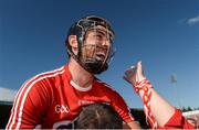 18 June 2017; Christopher Joyce of Cork celebrates with supporters after the Munster GAA Hurling Senior Championship Semi-Final match between Waterford and Cork at Semple Stadium in Thurles, Co Tipperary.  Photo by Piaras Ó Mídheach/Sportsfile