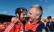 18 June 2017; Christopher Joyce of Cork celebrates with Cork selector Diarmuid O'Sullivan after the Munster GAA Hurling Senior Championship Semi-Final match between Waterford and Cork at Semple Stadium in Thurles, Co Tipperary.  Photo by Piaras Ó Mídheach/Sportsfile