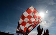 18 June 2017; A Cork supporter flies a flag after the Munster GAA Hurling Senior Championship Semi-Final match between Waterford and Cork at Semple Stadium in Thurles, Co Tipperary.  Photo by Piaras Ó Mídheach/Sportsfile