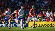 18 June 2017; Séamus Harnedy of Cork in action against Barry Coughlan and Jamie Barron of Waterford during the Munster GAA Hurling Senior Championship Semi-Final match between Waterford and Cork at Semple Stadium in Thurles, Co Tipperary.  Photo by Ray McManus/Sportsfile