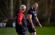 19 June 2017; James Haskell and British and Irish Lions head coach Warren Gatland during their captain's run at Beetham Park in Hamilton, New Zealand. Photo by Stephen McCarthy/Sportsfile