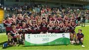 18 June 2017; The Hospital, Herbertstown, Co. Limerick team celebrate after winning the Division 8 Final during the John West Féile na nGael national competition which took place this weekend across Carlow, Kilkenny and Waterford. This is the second year that the Féile na nGael and Féile Peile na nÓg have been sponsored by John West, one of the world’s leading suppliers of fish. The competition gives up-and-coming GAA superstars the chance to participate and play in their respective Féile tournament, at a level which suits their age, skills and strengths. Photo by Matt Browne/Sportsfile
