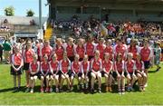 18 June 2017; The Windgap, Co. Kilkenny team before the Division 7 Camogie Final. At the John West Féile na nGael national competition which took place this weekend across Carlow, Kilkenny and Waterford. This is the second year that the Féile na nGael and Féile Peile na nÓg have been sponsored by John West, one of the world’s leading suppliers of fish. The competition gives up-and-coming GAA superstars the chance to participate and play in their respective Féile tournament, at a level which suits their age, skills and strengths. Photo by Matt Browne/Sportsfile