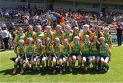 18 June 2017; The Knockananna, Co. Wicklow team before the Division 7 Camogie Final. At the John West Féile na nGael national competition which took place this weekend across Carlow, Kilkenny and Waterford. This is the second year that the Féile na nGael and Féile Peile na nÓg have been sponsored by John West, one of the world’s leading suppliers of fish. The competition gives up-and-coming GAA superstars the chance to participate and play in their respective Féile tournament, at a level which suits their age, skills and strengths. Photo by Matt Browne/Sportsfile