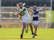18 June 2017; Colin Walsh of Kanturk GAA, Club, Co. Cork in action against Andrew Fitzhenry of Oylegate-Glenbrien, Co. Wexford during the Division 6 Final at the John West Féile na nGael national competition which took place this weekend across Carlow, Kilkenny and Waterford. This is the second year that the Féile na nGael and Féile Peile na nÓg have been sponsored by John West, one of the world’s leading suppliers of fish. The competition gives up-and-coming GAA superstars the chance to participate and play in their respective Féile tournament, at a level which suits their age, skills and strengths. Photo by Matt Browne/Sportsfile