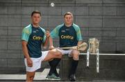 19 June 2017; As a long-standing sponsor of the GAA Hurling All-Ireland Senior Championship, Centra today launched #WeAreHurling, which celebrates the passion displayed by all of those in Ireland’s collective hurling community. #WeAreHurling reinforces Centra’s commitment to local communities across Ireland by shining a light on the many people who devote their lives to the game – making our national sport a pillar of Irish pride. In attendance at the launch are Wexford hurler Lee Chin, left, and Clare hurler Padraic Collins. Photo by Sam Barnes/Sportsfile