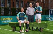 19 June 2017; As a long-standing sponsor of the GAA Hurling All-Ireland Senior Championship, Centra today launched #WeAreHurling, which celebrates the passion displayed by all of those in Ireland’s collective hurling community. #WeAreHurling reinforces Centra’s commitment to local communities across Ireland by shining a light on the many people who devote their lives to the game – making our national sport a pillar of Irish pride. Pictured today in attendance are, from left, Kilkenny hurler Michael Fennelly, former Kilkenny All-Ireland winner and uncle to Michael Fennelly, Liam Fennelly, and former Kilkenny hurler and ten-time All-Ireland winner Henry Shefflin, during the Centra Hurling Media Launch at Smithfield Square & The Lighthouse Cinema, in Dublin 7. Photo by Seb Daly/Sportsfile