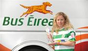 8 February 2012; Emma Mullin, Castlebar Celtic, who was presented with the Bus Éireann Women’s National League Player of the Month for January. Busáras, Store Street, Dublin. Picture credit: Barry Cregg / SPORTSFILE