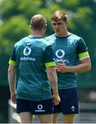 20 June 2017; Garry Ringrose of Ireland, right, with Keith Earls during squad training at Ichikawa City, in Chiba, Japan. Photo by Brendan Moran/Sportsfile