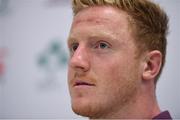 20 June 2017; James Tracy of Ireland during a press conference in Tokyo, Japan. Photo by Brendan Moran/Sportsfile
