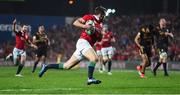 20 June 2017; Jared Payne of the British & Irish Lions runs in to score his side's fourth try during the match between the Chiefs and the British & Irish Lions at FMG Stadium in Hamilton, New Zealand. Photo by Stephen McCarthy/Sportsfile