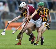 21 June 2017; Killian Doyle of Westmeath in action against James Burke, left and Tommy Walsh of Kilkenny during the Bord Gáis Energy Leinster GAA Hurling U21 Championship Semi-Final match between Westmeath and Kilkenny at Cusack Park, in Mullingar. Photo by David Maher/Sportsfile
