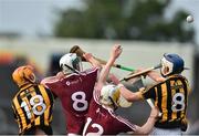 21 June 2017; Michael Daly and Niall Mitchell of Westmeath in action against Darren Mullen Luke Scanlon of Kilkenny during the Bord Gáis Energy Leinster GAA Hurling U21 Championship Semi-Final match between Westmeath and Kilkenny at Cusack Park, in Mullingar. Photo by David Maher/Sportsfile