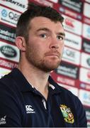 22 June 2017; Peter O'Mahony during a British and Irish Lions press conference at QBE Stadium in Auckland, New Zealand. Photo by Stephen McCarthy/Sportsfile