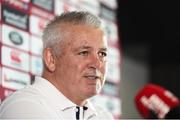 22 June 2017; British and Irish Lions head coach Warren Gatland during a press conference at QBE Stadium in Auckland, New Zealand. Photo by Stephen McCarthy/Sportsfile