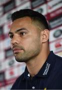 22 June 2017; Ben Te'o during a British and Irish Lions press conference at QBE Stadium in Auckland, New Zealand. Photo by Stephen McCarthy/Sportsfile