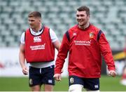 22 June 2017; Peter O'Mahony and Owen Farrell, left, during a British and Irish Lions training session at QBE Stadium in Auckland, New Zealand. Photo by Stephen McCarthy/Sportsfile