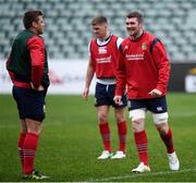 22 June 2017; Peter O'Mahony, right, CJ Stander, left, and Owen Farrell during a British and Irish Lions training session at QBE Stadium in Auckland, New Zealand. Photo by Stephen McCarthy/Sportsfile