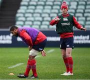 22 June 2017; Jonathan Sexton, right, and Taulupe Faletau during a British and Irish Lions training session at QBE Stadium in Auckland, New Zealand. Photo by Stephen McCarthy/Sportsfile