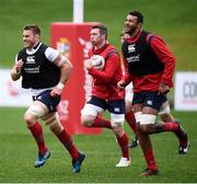 22 June 2017; Sean O'Brien, left, and Courtney Lawes during a British and Irish Lions training session at QBE Stadium in Auckland, New Zealand. Photo by Stephen McCarthy/Sportsfile