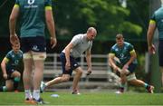 22 June 2017; Ireland strength & conditioning coach Jason Cowman conducts a squad training session at Ichikawa City, in Chiba, Japan. Photo by Brendan Moran/Sportsfile