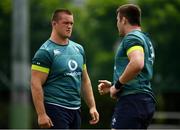 22 June 2017; Niall Scannell, right, and Andrew Porter of Ireland during squad training at Ichikawa City, in Chiba, Japan. Photo by Brendan Moran/Sportsfile