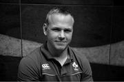 22 June 2017; (EDITOR'S NOTE; Image has been converted to Black and White) Luke Marshall of Ireland poses for a portrait after a press conference in Tokyo, Japan. Photo by Brendan Moran/Sportsfile