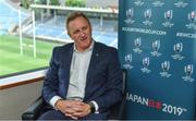 22 June 2017; Alan Gilpin, Head of Rugby World Cup, speaks to the media at a briefing in Tokyo, Japan. Photo by Brendan Moran/Sportsfile