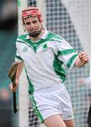 11 February 2012; Eoin Ryan, Coolderry, celebrates after scoring his side's first goal. AIB GAA Hurling All-Ireland Senior Club Championship Semi-Final, Coolderry, Offaly, v Gort, Galway, Gaelic Grounds, Limerick. Picture credit: Stephen McCarthy / SPORTSFILE