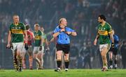 11 February 2012; Kerry's Paul Galvin has words with referee Maurice Condon, Waterford, after the match. Allianz Football League, Division 1, Round 2, Kerry v Armagh, Austin Stack Park, Tralee, Co. Kerry. Picture credit: Stephen McCarthy / SPORTSFILE