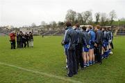 12 February 2012; The Monaghan team pose for their team photograph before the game. Allianz Football League, Division 2, Round 2, Monaghan v Kildare, St Tiernach's Park, Clones, Co Monaghan. Picture credit: Barry Cregg / SPORTSFILE