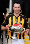 12 February 2012; The Kilkenny captain Eoin Larkin returns to the dressing room with the cup. Bord na Mona Walsh Cup Final, Galway v Kilkenny, Pearse Stadium, Galway. Picture credit: Ray McManus / SPORTSFILE