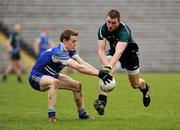 12 February 2012; Daryl Flynn, Kildare, in action against Ronan McNally, Monaghan. Allianz Football League, Division 2, Round 2, Monaghan v Kildare, St Tiernach's Park, Clones, Co Monaghan. Picture credit: Barry Cregg / SPORTSFILE