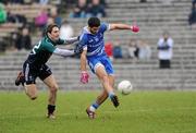 12 February 2012; Neil Mcadam, Monaghan, in action against Gary White, Kildare. Allianz Football League, Division 2, Round 2, Monaghan v Kildare, St Tiernach's Park, Clones, Co Monaghan. Picture credit: Barry Cregg / SPORTSFILE