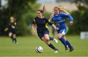 22 June 2017; Tara O'Connor of Inishowen League in action against Lauren Ryan of Waterford Women's League during the Fota Island Resort FAI u16 Gaynor Cup at University of Limerick in Limerick. Photo by Diarmuid Greene/Sportsfile