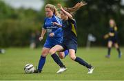22 June 2017; Lauren Ryan of Waterford Women's League in action against Tara O'Connor of Inishowen League during the Fota Island Resort FAI u16 Gaynor Cup at University of Limerick in Limerick. Photo by Diarmuid Greene/Sportsfile
