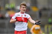 18 June 2017; Richie Mullan of Derry during the Ulster Minor Football Championship Semi-Final match between Derry and Antrim at St Tiernach's Park in Clones, Co. Monaghan. Photo by Ramsey Cardy/Sportsfile