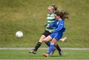 22 June 2017; Ellen Costelloe of Limerick County & District Underage League in action against Ciara McKenna of Waterford Women's League during the Fota Island Resort FAI u14 Gaynor Cup at University of Limerick in Limerick. Photo by Diarmuid Greene/Sportsfile
