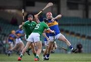 22 June 2017; Willie Connors of Tipperary in action against Ronan Lynch of Limerick during the Bord Gais Energy Munster GAA Under 21 Hurling Quarter-Final match between Limerick and Tipperary at the Gaelic Grounds in Limerick. Photo by Ramsey Cardy/Sportsfile