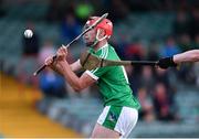 22 June 2017; Barry Nash of Limerick shoots to score his side's second goal of the game during the Bord Gais Energy Munster GAA Under 21 Hurling Quarter-Final match between Limerick and Tipperary at the Gaelic Grounds in Limerick. Photo by Ramsey Cardy/Sportsfile