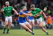 22 June 2017; Barry Murphy of Limerick in action against Robert Byrne of Tipperary during the Bord Gais Energy Munster GAA Under 21 Hurling Quarter-Final match between Limerick and Tipperary at the Gaelic Grounds in Limerick. Photo by Ramsey Cardy/Sportsfile