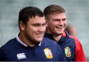 23 June 2017; Owen Farrell, right, and Jamie George of the British and Irish Lions during their captain's run at QBE Stadium in Auckland, New Zealand. Photo by Stephen McCarthy/Sportsfile