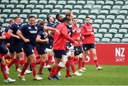 23 June 2017; Conor Murray, right, of the British & Irish Lions during their captain's run at QBE Stadium in Auckland, New Zealand. Photo by Stephen McCarthy/Sportsfile
