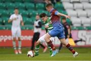 23 June 2017; Trevor Clarke of Shamrock Rovers in action against Colm Deasy of Drogheda United during the SSE Airtricity League Premier Division match between Shamrock Rovers and Drogheda United at Tallaght Stadium in Tallaght, Co Dublin. Photo by Piaras Ó Mídheach/Sportsfile