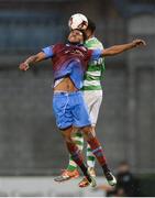 23 June 2017; Ryan Masterson of Drogheda United in action against David Webster of Shamrock Rovers during the SSE Airtricity League Premier Division match between Shamrock Rovers and Drogheda United at Tallaght Stadium in Tallaght, Co Dublin. Photo by Piaras Ó Mídheach/Sportsfile