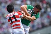 24 June 2017; Jack Conan of Ireland is tackled by Kenki Fukuoka of Japan during the international rugby match between Japan and Ireland in the Ajinomoto Stadium in Tokyo, Japan. Photo by Brendan Moran/Sportsfile