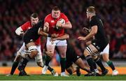 24 June 2017; Tadhg Furlong of the British & Irish Lions is tackled by Jerome Kaino, left, and Codie Taylor of New Zealand during the First Test match between New Zealand All Blacks and the British & Irish Lions at Eden Park in Auckland, New Zealand. Photo by Stephen McCarthy/Sportsfile
