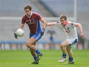 12 February 2012; Eamon O Cuiv, Naomh Pádraig, Clonbur, in action against Caolan Corr, Derrytresk Fir an Chnoic. AIB GAA Football All-Ireland Junior Club Championship Final, Naomh Pádraig, Clonbur, Galway v Derrytresk Fir an Chnoic, Tyrone, Croke Park, Dublin. Picture credit: Pat Murphy / SPORTSFILE